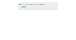 Desktop Screenshot of cv.en.nicolamoretti.com